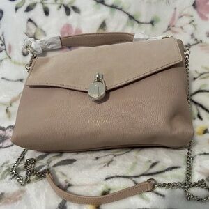 Ted Baker Light Pink Leather Shoulder Bag